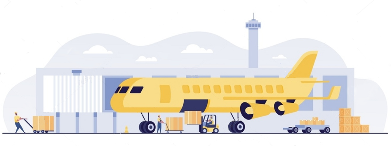 freight forwarder global logistic transportation air freight logistics airplane warehouse